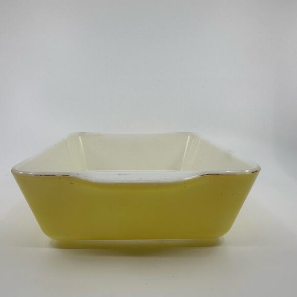Vintage Pyrex 503 1.5 QT Refrigerator Dish Ovenware Bakeware Yellow w/ Clear Lid - Picture 4 of 15